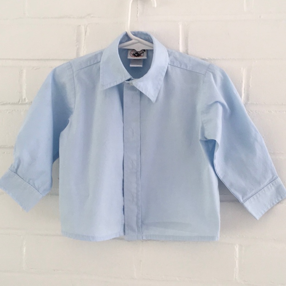 Baby Boy Toddler Light Blue GoodLad School Uniform Shirt - 12 Months
